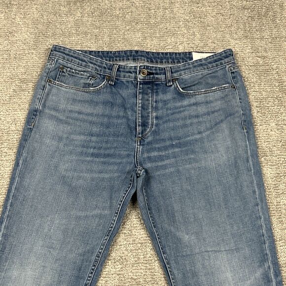 Rag & Bone Jeans Mens 36x32 Blue Fit 2 Slim Straight Standard Issue Denim - Picture 2 of 6